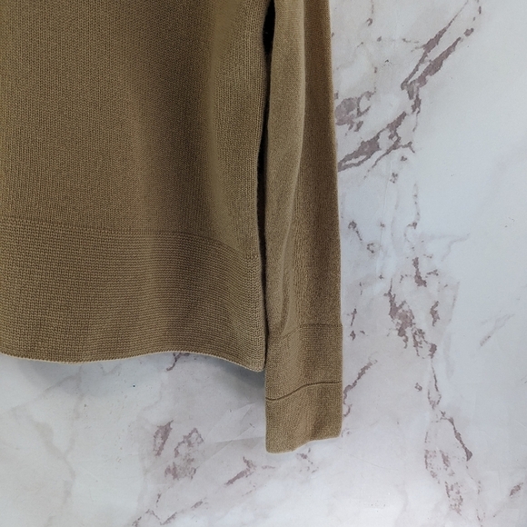 Everlane Sweater Women XS Brown Cashmere Square Turtleneck Camel Tawny T… - Picture 5 of 12